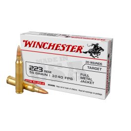 winchester usa 223 remington 55gr fmj 20rd box