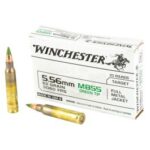 winchester usa m855 green tip 556 nato 62 grain 20rd