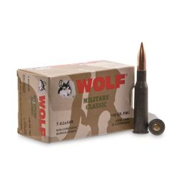 wolf military 762x54r 148gr fmj 20rd box