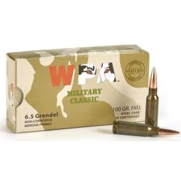 wolf military classic 65grendel 100 grain fmj 20rd box