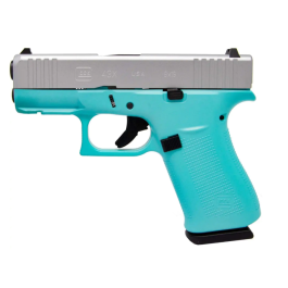 glock 43x 9mm 341 10 1 silver robins egg blue