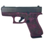 glock 43x black cherry engraved roses 9mm 341 10 1