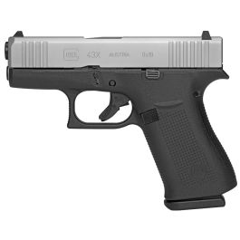 glock 43x silver 9mm 341 barrel 10 1